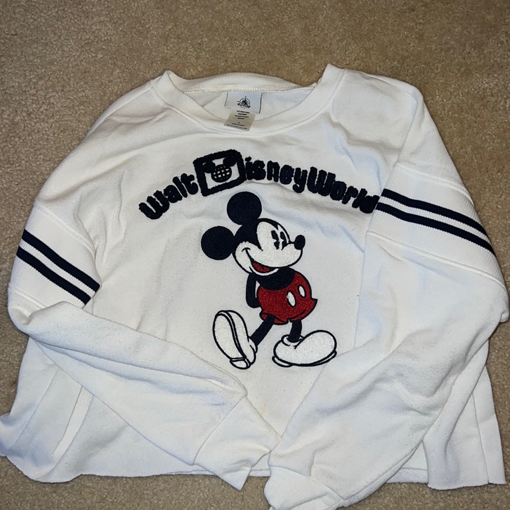 vintage disney cropped sweatshirt